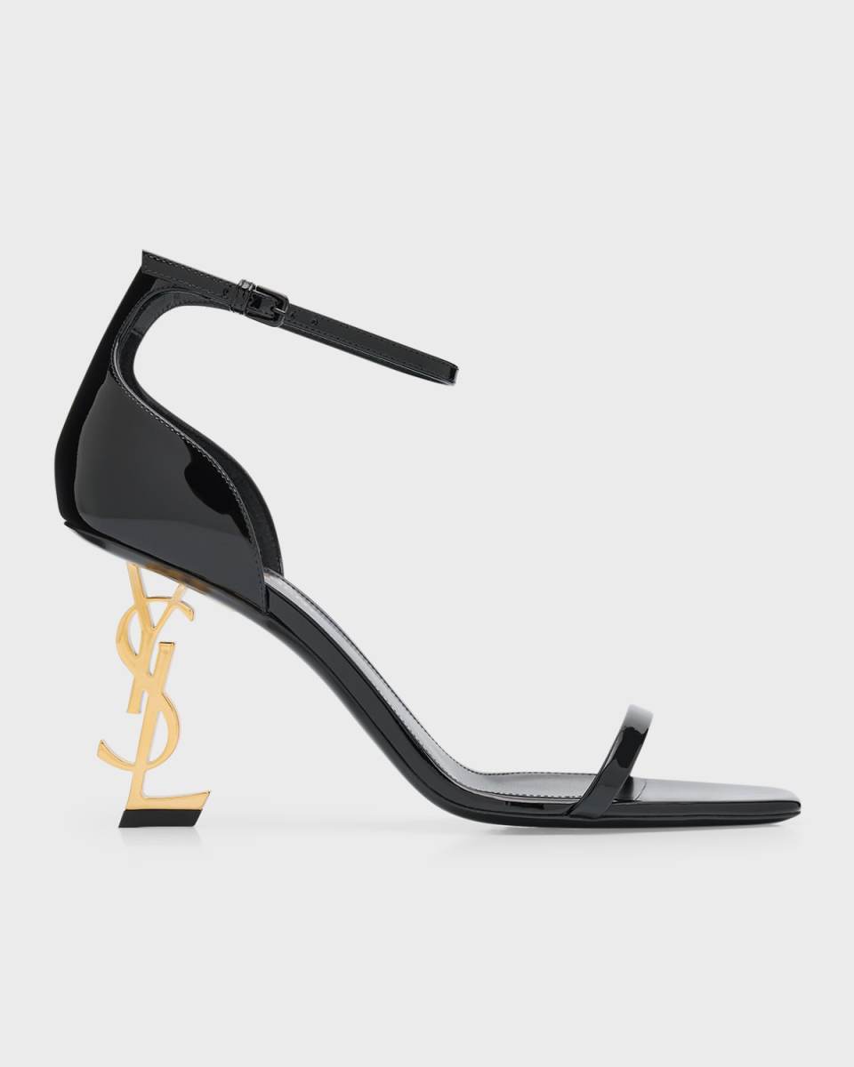 Opyum Patent YSL Ankle-Strap Sandals
